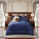 thumbnail image 4 of Cobertor Sherpa Plush Cs Plaza Y Media Azul O, 4 of 4