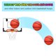 thumbnail image 3 of Minibaloncesto Iyoyo, paquete de 6 unidades con bomba, para niños pequeños y adolescentes, 3 of 7