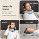 thumbnail image 3 of Almohada cervical de viaje TRAVARA Airplane con espuma viscoelástica 360°, 3 of 9