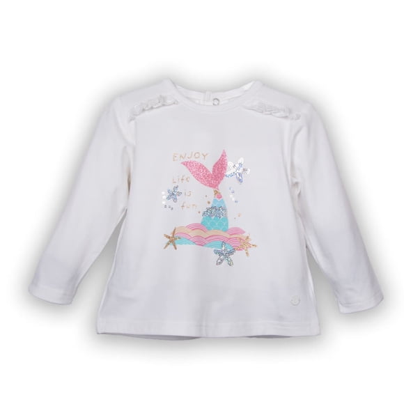 Polera Bebé Niña Blanco Pillin