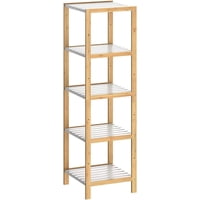 Wakshome - Estante Organizador De Bambu Mueble De Lujo Para Cocina Baño 5 Niveles | Alto 140Cm