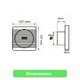 thumbnail image 5 of Pack 5 Extractor Aire 4 Pulgada Drl Cuadrado Baño Cocina certificado, 5 of 6