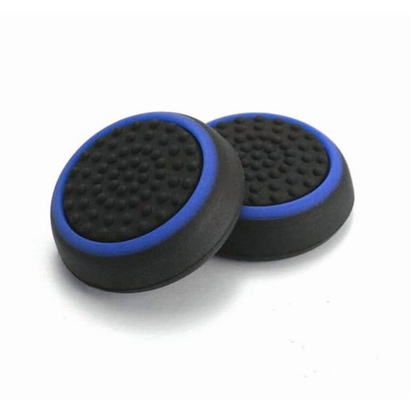 Cápsulas de silicona para joystick SZLG negro con azul – Pack de 2