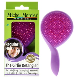 Michel Mercier - The Girlie Detangler Brush Cabello Normal - Rosa-Púrpura De Para Mujer - 1 Cepillo Para El Cabello