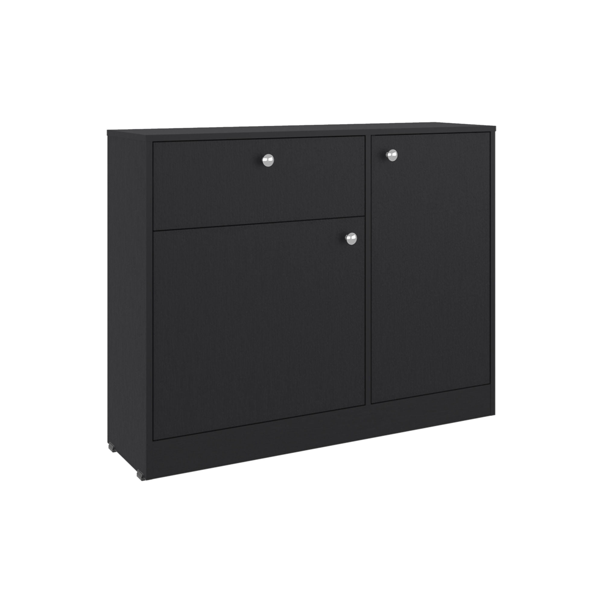 Comoda Praga 1 Cajon 2 Puertas Wengue 80x100x30.2cm