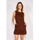 thumbnail image 2 of Vestido Corto Isabel Chocolate cafe XL, 2 of 5