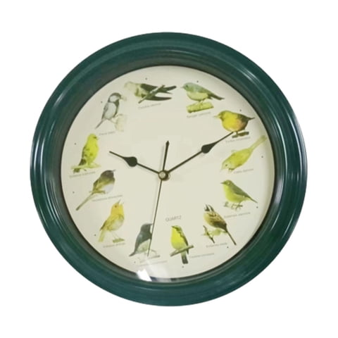 Bothyi - Reloj De Pared Con Diseño De Pájaro Cantando, Reloj Moderno Con Melodía Para Comedor, Granja, Oficina