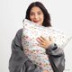 thumbnail image 3 of Funda de almohada de satén Kitsch x Elf Periwinkle Christmas Queen, 3 of 9