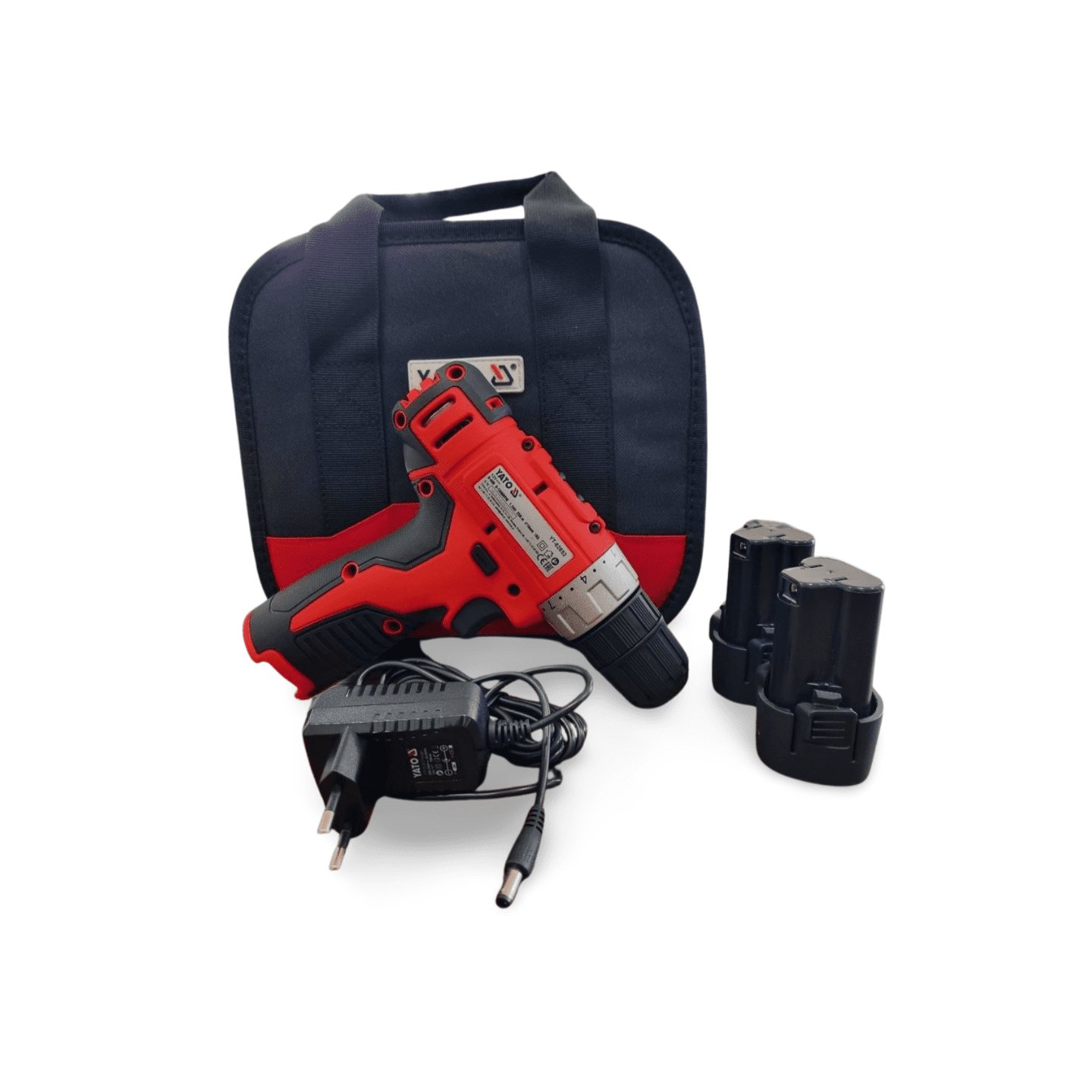 Taladro Atornillador Yato 12v + 2 Baterias + Cargador + Bolso