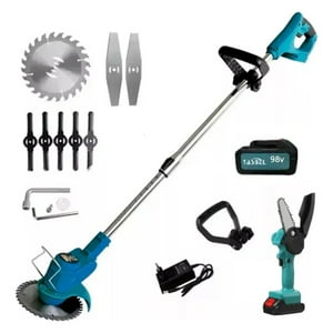 Movi - Kit De Jardinería 2 En 1 – Desbrozadora Y Mini Motosierra