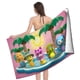 thumbnail image 4 of Wonderoos Toalla de playa de secado rápido con diseño temático, regalo para mujeres y niñas, ideal para cumpleaños, fans, amantes de la música, uso en la playa o al aire libre, 78 × 180 cm, 4 of 6