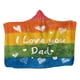 thumbnail image 2 of Manta Con Capucha Capa De Forro Polar Amigable Con La Piel Para Todas Las Estaciones Sofá Napping Dad 130x150cm, 2 of 5