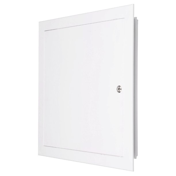 Panel de Acceso para Paneles de Yeso Uxcell 13x13 Pulgadas, Cubierta de Agujero de Pared con Marco de Aluminio Puertas de Acceso de Plomería con Cerradura de Leva para Pared y Techo, Blanco