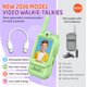 thumbnail image 2 of Walkie Talkies LEENK Pack de 2 Recargables con Video Verde/Violeta, 2 of 8