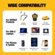 thumbnail image 2 of Bloque de carga DEWALT con puerto USB C GaN 2 de 100 W para MacBook Pro, 2 of 9