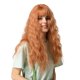 thumbnail image 1 of Pelucas Rizadas Onduladas Para Mujer De 22 Pulgadas, Resistente Al Calor, Peluca De Cosplay Con Flequillo Limpio, Naranja, 1 of 5