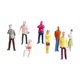 thumbnail image 4 of 100 Piezas Pintadas Modelo Tren Personas Figuras Pasajero Escala TT (1 A 100), 4 of 4