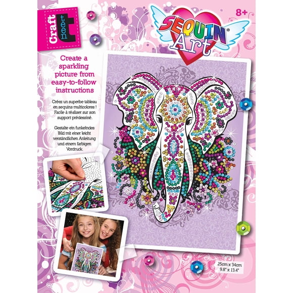 Set de manualidades Sequin Art 1810 Elefante 28 x 37 cm