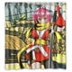 thumbnail image 1 of Cortina de ducha de Anime Samurai Girl, juego de cortinas de baño con ganchos, tamaño 66 x 72 pulgadas, 1 of 3