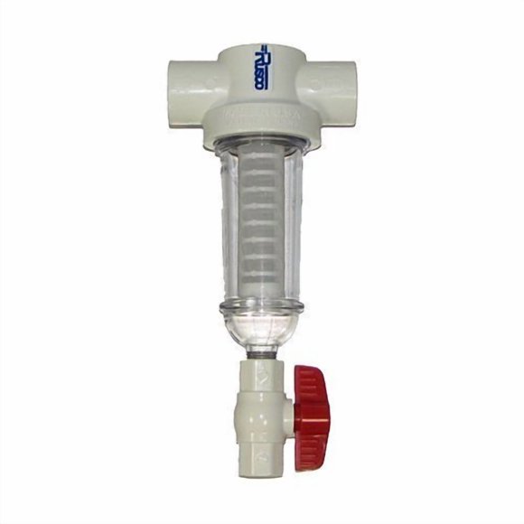 Filtro de agua Rusco/Vu-Flow 1 100 mesh PVC Spin Down T-Style