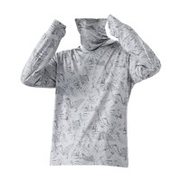 Ioensy - Sudadera Con Capucha De Protección Solar Para Hombre, Fina Protección Contra Sarpullidos Para Pescar Al Aire Libre, Verano, Xxl, Gris Claro