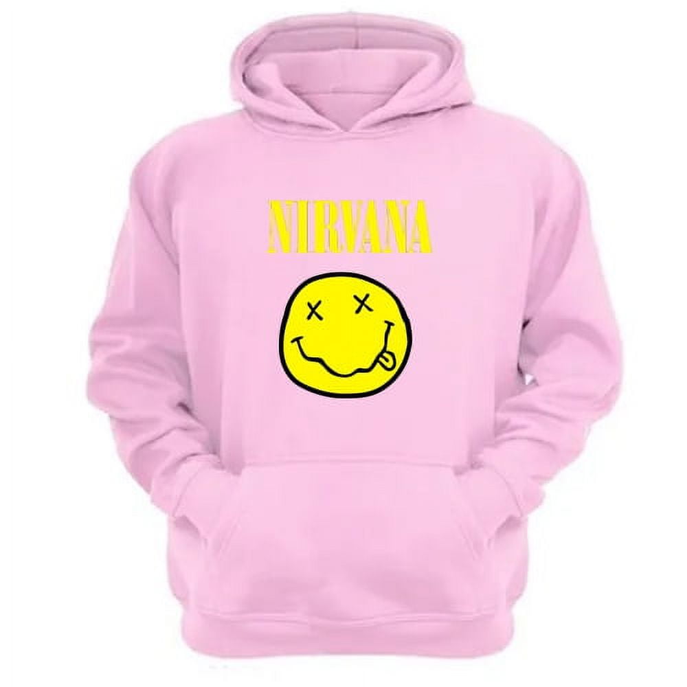 Genérico - Polerón Canguro Nirvana Rosa Talla S Unisex