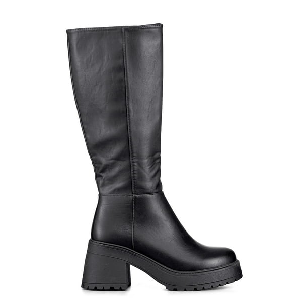 Bota Larga Mujer Tacon Grueso Vintage Elegante Weide CZY602