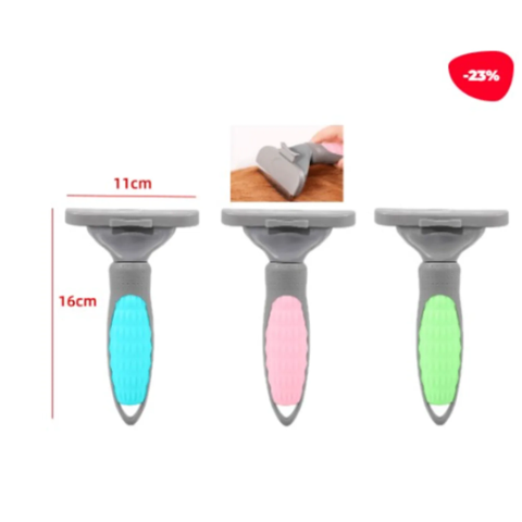 Genérico - Cepillo Metal / Plastico Cerdas Delgadas 16X10.5Cm