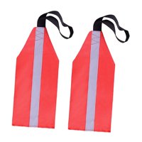 Magideal - Reflector De Señal De Bandera De Seguridad Para Kayak Con Correas, Banderas De Advertencia De Remolque De Canoa, Pantalla De Precaución De Señal De Vi