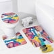 thumbnail image 4 of Padre de familia-theme 4-Piece Shower Curtain Set with Rugs, Waterproof Bathroom Decor Set Includes Bath Mat, U-Shaped Rug, Toilet Lid Cover and Curtain with Hooks, 4 of 6