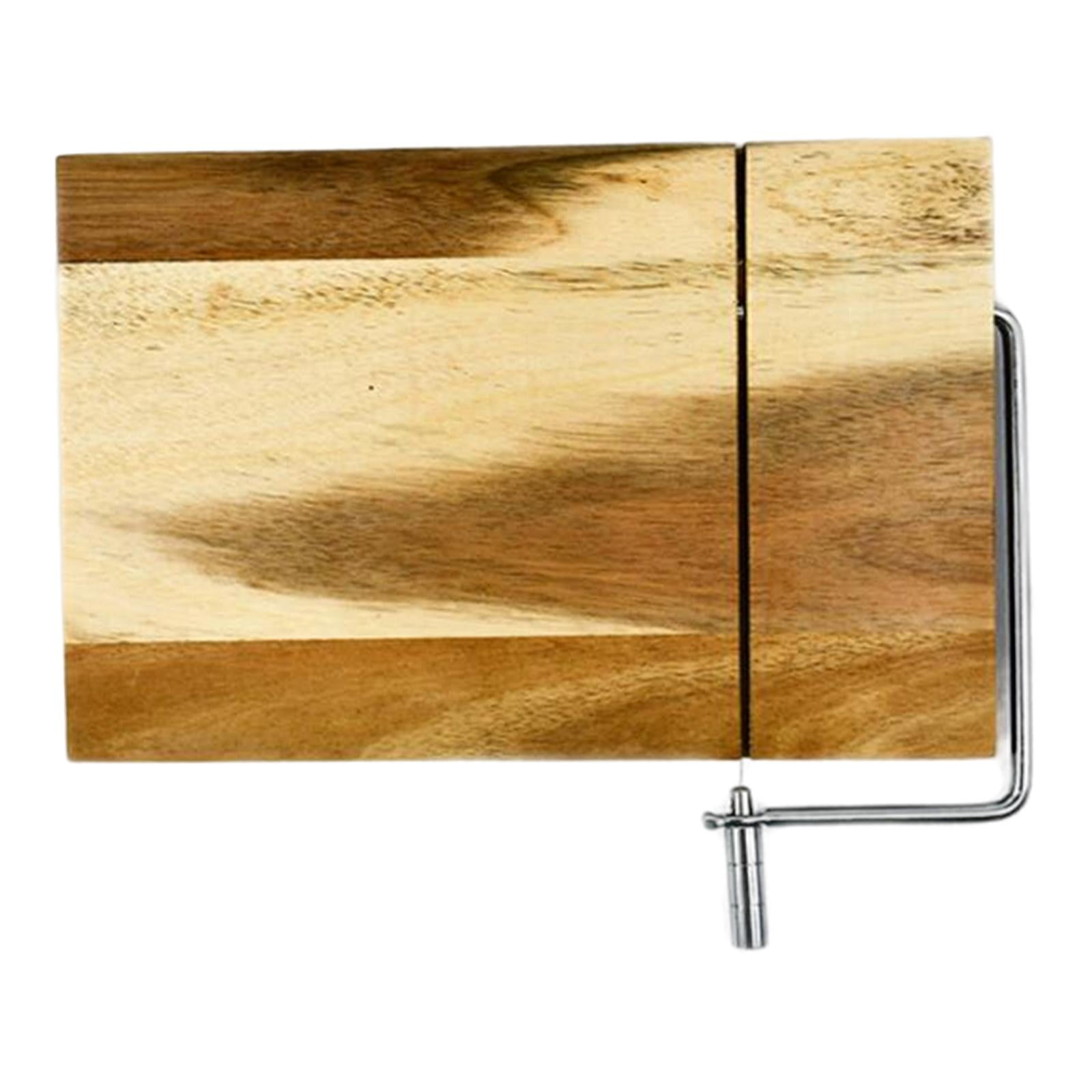 Bothyi - Cortador De Mantequilla, Bloque De Electrodomésticos Multifuncional, Tabla Rebanadora De Queso Para Carnes, Madera De Acacia