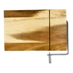 Bothyi - Cortador De Mantequilla, Bloque De Electrodomésticos Multifuncional, Tabla Rebanadora De Queso Para Carnes, Madera De Acacia