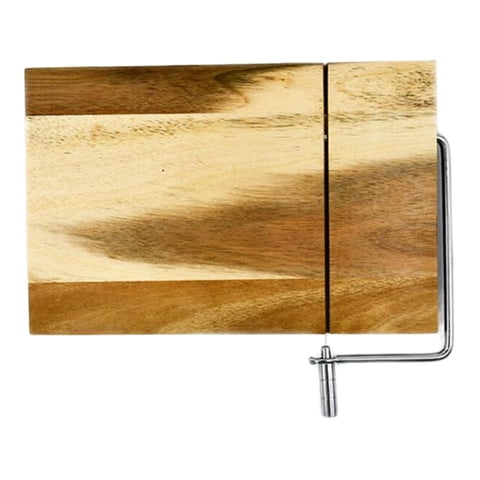 Bothyi - Cortador De Mantequilla, Bloque De Electrodomésticos Multifuncional, Tabla Rebanadora De Queso Para Carnes, Madera De Acacia