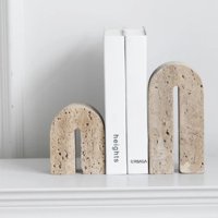 Santú Home & Deco - Arco Escultural Piedra Travertino Decorativo Grande