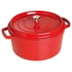 thumbnail image 1 of Cocotte redonda de hierro fundido STAUB de Dutch Oven, 7 litros, color rojo cereza, 1 of 9