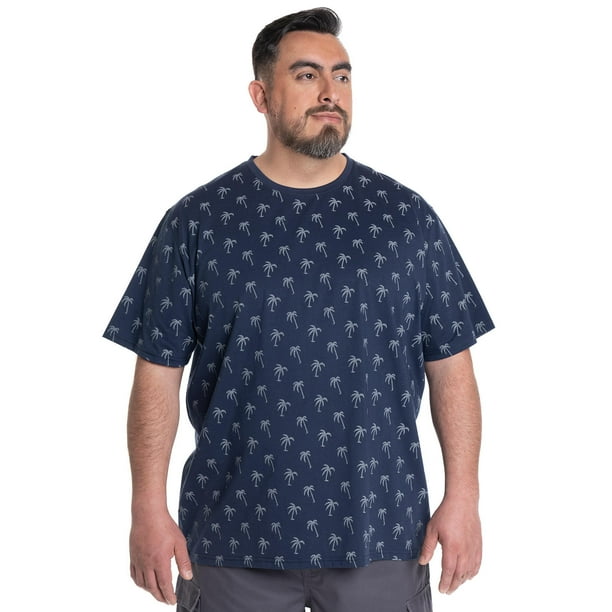 Polera Hombre Full Print Cuello Redondo