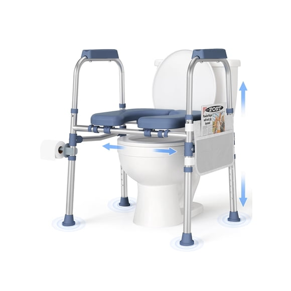 Elevador de Asiento de Inodoro FITGOT con Manijas Ajustables y Resistente