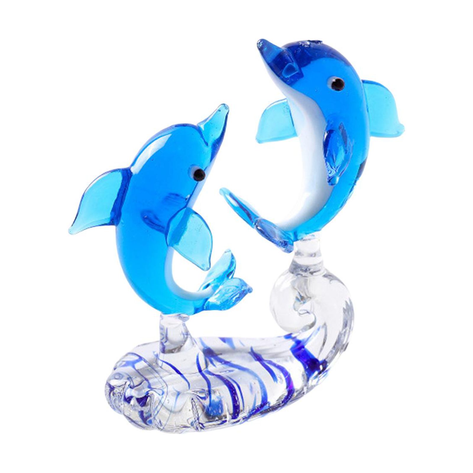 Magideal - Decoración De Delfines Adornos De Delfines Decoración Decorativa Marina Centro De Mesa Sala De Estar Encantadora Estantería Habitación Artesanía Decor D