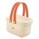 thumbnail image 4 of Organizador De Almacenamiento Tote Shower Caddy Bins Organizador Para Garaje Dormitorio Pantry Naranja Y Blanco, 4 of 5