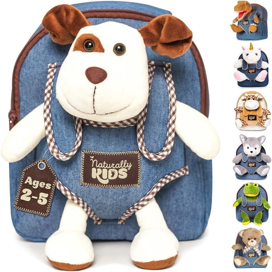 Mochila Infantil Naturally Kids Con Peluche Removible