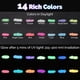 thumbnail image 2 of Pintura Acrílica LETS RESIN 14 Colores 60 ml Fosforescente UV, 2 of 3