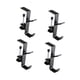 thumbnail image 1 of 4 piezas de soportes para bolsas de escritorio, soporte para auriculares, ahorro de espacio, gancho de aleación de aluminio para bolsa de escritorio p Negro, 1 of 5