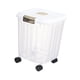 thumbnail image 3 of Contenedor De Alimentos Secos Contenedor De Alimentos Con Ruedas Para Gabinete Encimera Bocadillos Blanco 15 Kg, 3 of 5