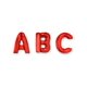 thumbnail image 1 of Globo metalizado con letras W-40 rojo, 1 of 3