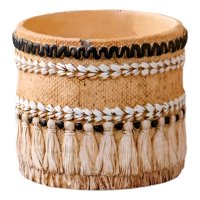 Genérico - Maceta Decorativa Vintage Jardín Arcilla Textura Jhn