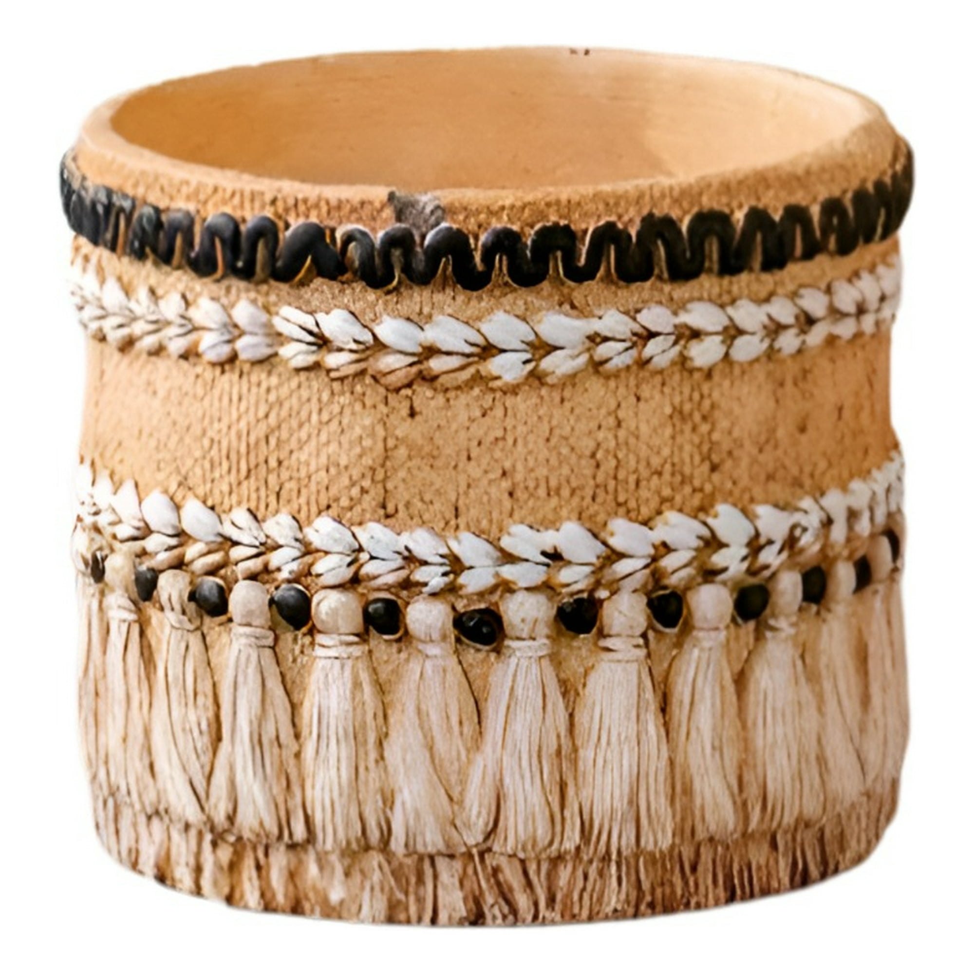 Genérico - Maceta Decorativa Vintage Jardín Arcilla Textura Jhn