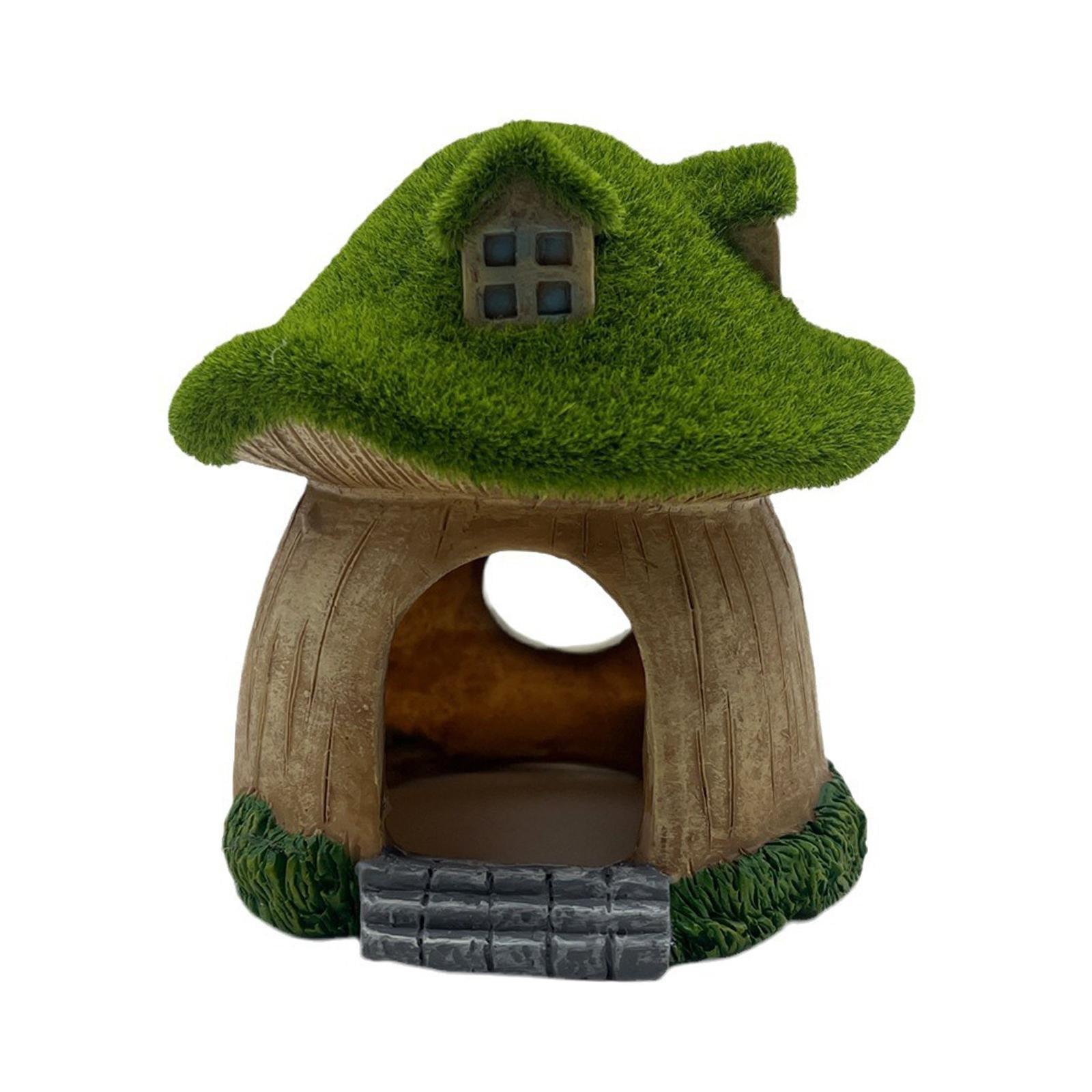 Adorno De Paisaje Escondite De Casa De Setas De Acuario Para Reptiles De Mesa Estilo B