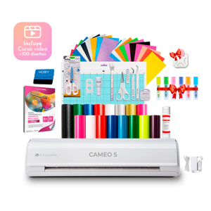 Kit Inicial Silhouette Cameo 5 Blanca + Insumos Y Video