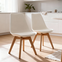 Venhoouse - Pack 2 Sillas Para Comedor Tulip Blancas