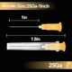 thumbnail image 2 of Jeringas TENKAIWICK 1 ml 25G 1 pulgada Pack 50 Luer Slip, 2 of 3